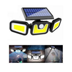 Solar kültéri 180 LED-es COB világítás mozgásérzékelővel