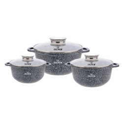 Zilner 6 db-os titán edénykészlet ZL 7088 MARBLE INDUCTION