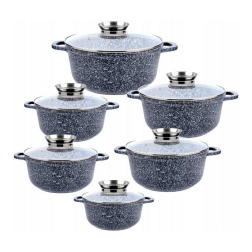 Elitehoff E-7059 Sada titánových hrncov MRAMOR INDUKCIA 12 dielna