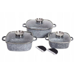 Elitehoff E-7053 Titán edény készlet MÁRVÁNY INDUKCIÓ 6-részes