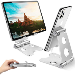 Stolný kovový držiak na mobil, tablet skladací