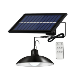 Závěsná zahradní LED lampa s čidlem soumraku a dálkovým ovládáním