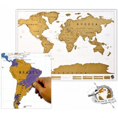 Stieracia mapa sveta DELUXE