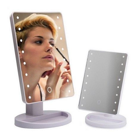 Kozmetikai tükör 16 LED-es háttérvilágítással 