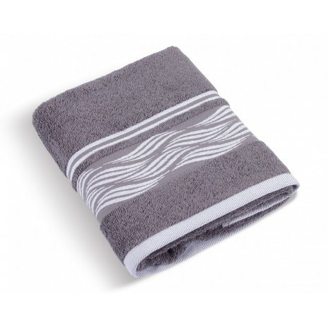 Brotex Froté ručník 50x100cm 480g vlnka šedá 
