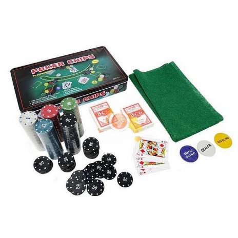300 db-os Texas Hold'em POKER zsetonkészlet + vászon