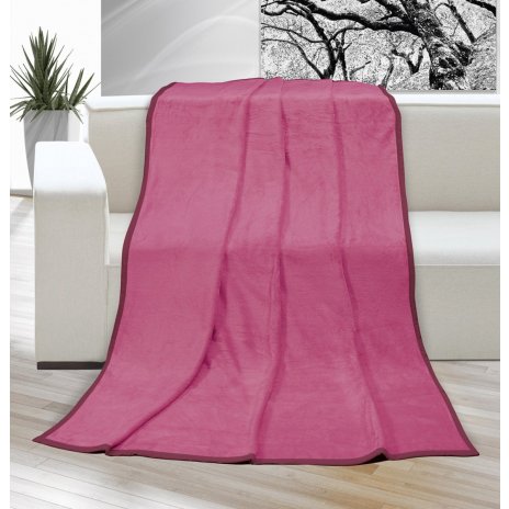Deka micro dvojlůžko 200x230cm růžová 