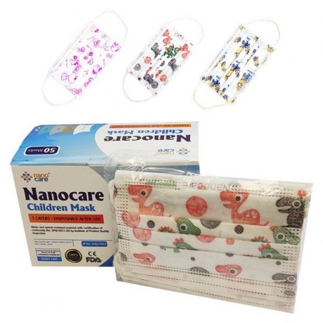 Hygienické rúška na ústa NanoCare detské Postavičky 10 ks 
