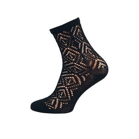 Dámske ponožky čipka Dana 5 párov čierne 