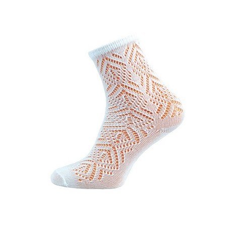 Dámské ponožky krajka Dana 5 párů bílé 