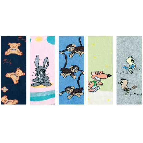 Detské pančuchy froté vzor králiček (druhý obrázok) Farba: smotanová 