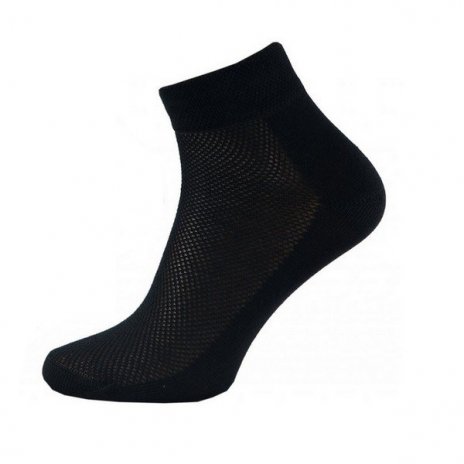 Dámske ponožky vyšší lem 5 párov čierna 