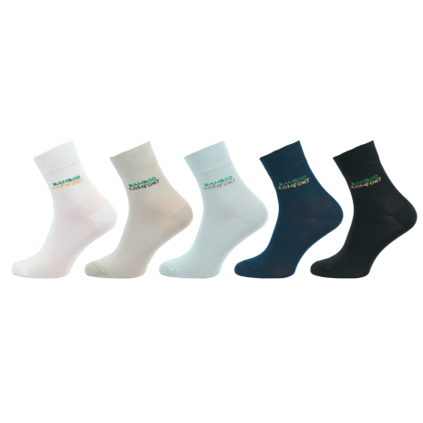 Ponožky Comfort s bambusem mix barev 5 ks 