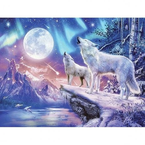 Diamantové malování Vlk 