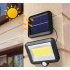 Solární venkovní 100 COB LED osvětlení s pohybovým senzorem
