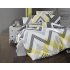 Prodloužené povlečení krep 140x220, 70x90cm Zigzag grey