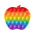 Pop It Rainbow antistresová hračka Jablko