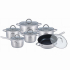 Zilner ZL-8107 12 db-os rozsdamentes acél edénykészlet