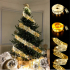 Svietiaca vianočná stuha SHINESTRAP 5m - strieborná