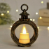Vánoční lucernička s LED svíčkou 12 cm
