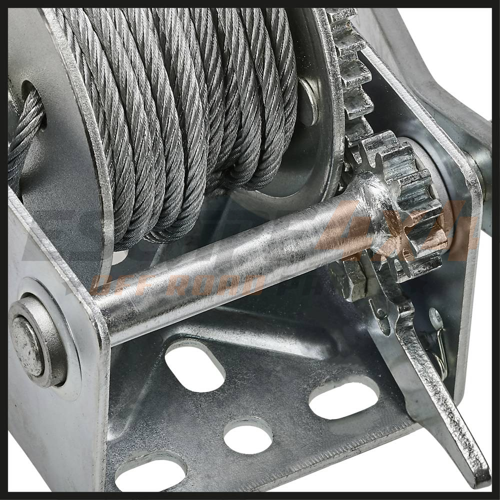 Hand winch pulling force (in motion) 500 kg | Escape4x4.eu