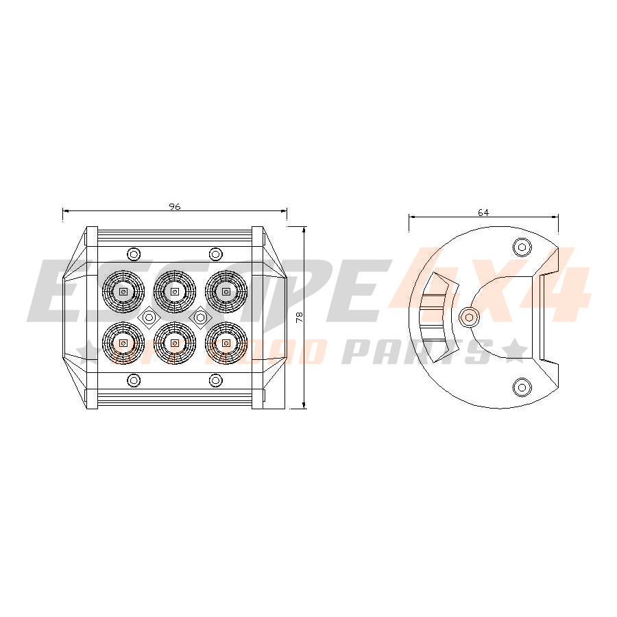 LED lamp 14W | Escape4x4.eu