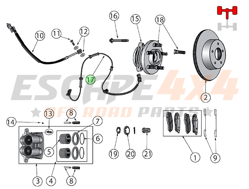 Capteur ABS (vitesse De Roue) Pour RENAULT