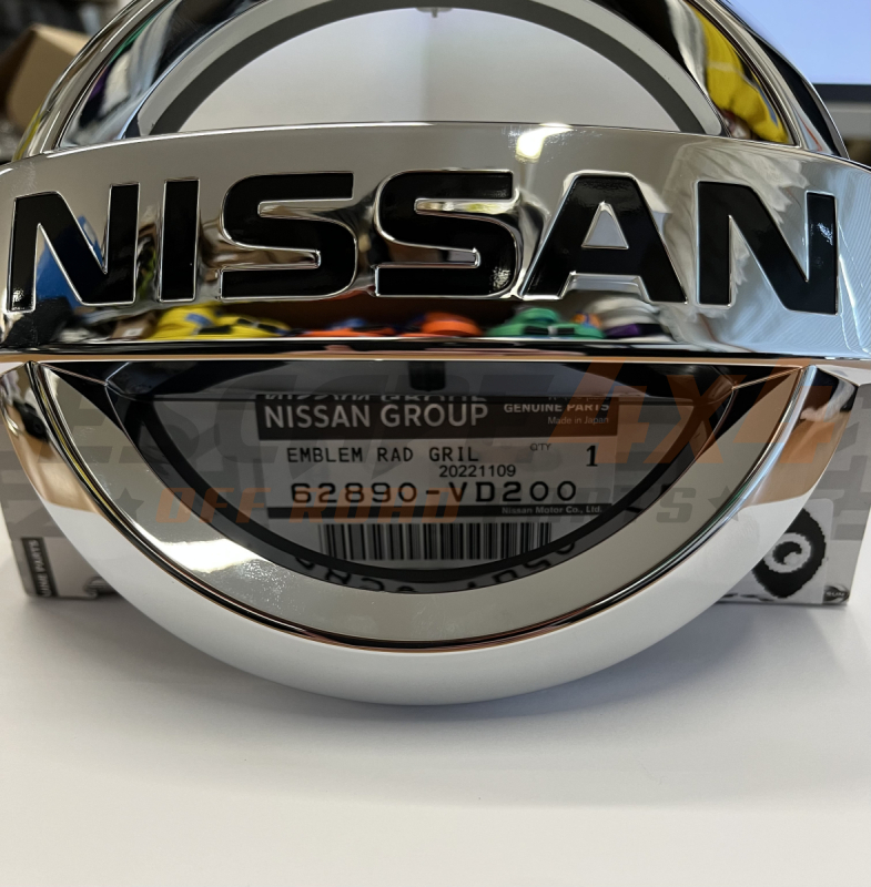 Genuine Nissan Front Grille Badge Emblem For Patrol GU Y61 Series 1 & 2 - Part #62890VB000 4 thumbnail image