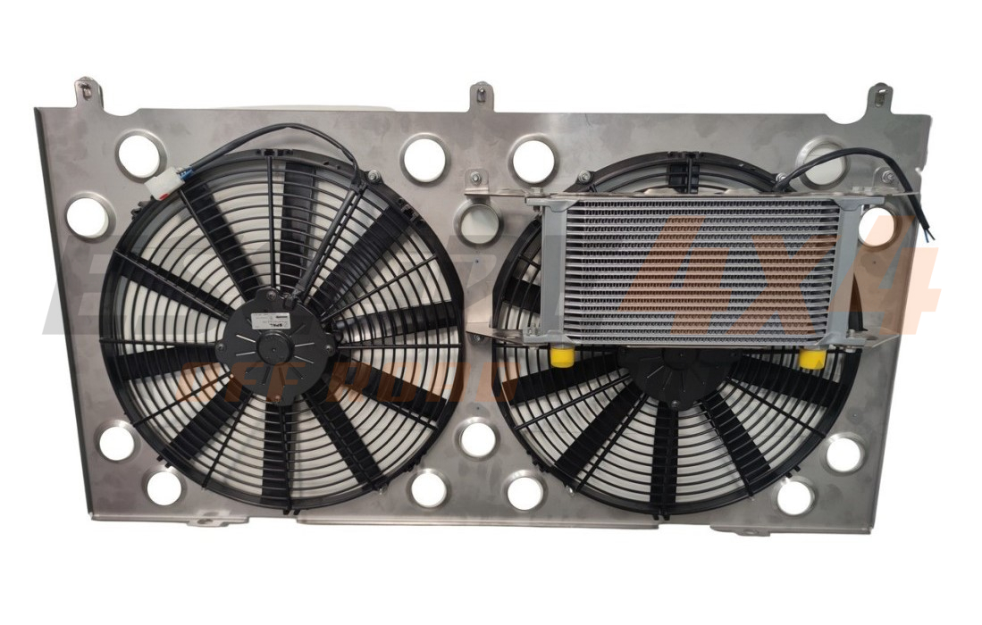 Aluminum radiator diffuser Nissan Patrol Y61 (98-04)/GU4 (05-15 ...