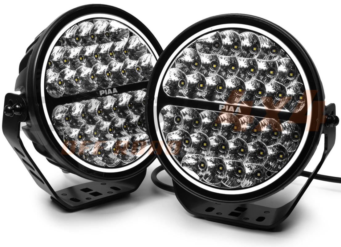 Additional round LED high beam lights PIAA LPX590 234 mm diameter