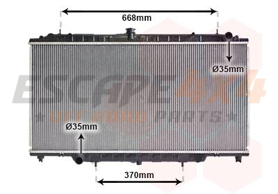 Y61 Radiator Radiator Nissan Patrol Y61 (98-04)/GU4 (05-15) manual transmission ...