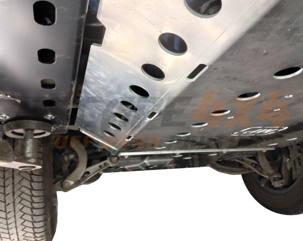 Assembly of aluminium underbody covers MP4x4 Land Rover Defender 110 ...