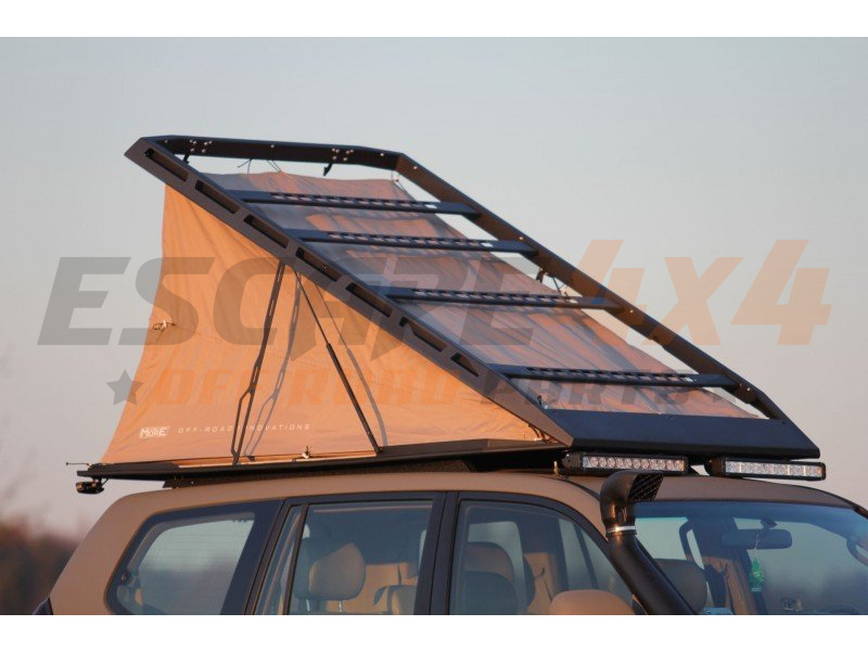 Dachzelt und Trger 2in1 ohne Schienen MorE4x4 Toyota Land Cruiser J12  (02-09) | Escape4x4.de