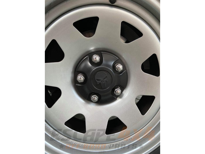 Punisher Skull 2-Inch Wheel Center Cap Overlay Decals – Set Of 5, Pick Your Colors