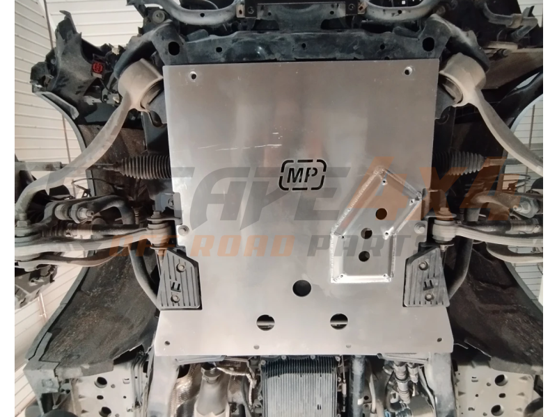 Assembly of aluminium underbody covers MP4x4 Land Rover Defender 110 ...