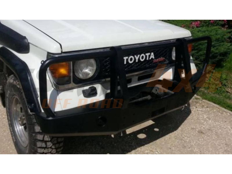 Front strength bumper with bull bar Toyota Land Cruiser j70 (85-96 ...