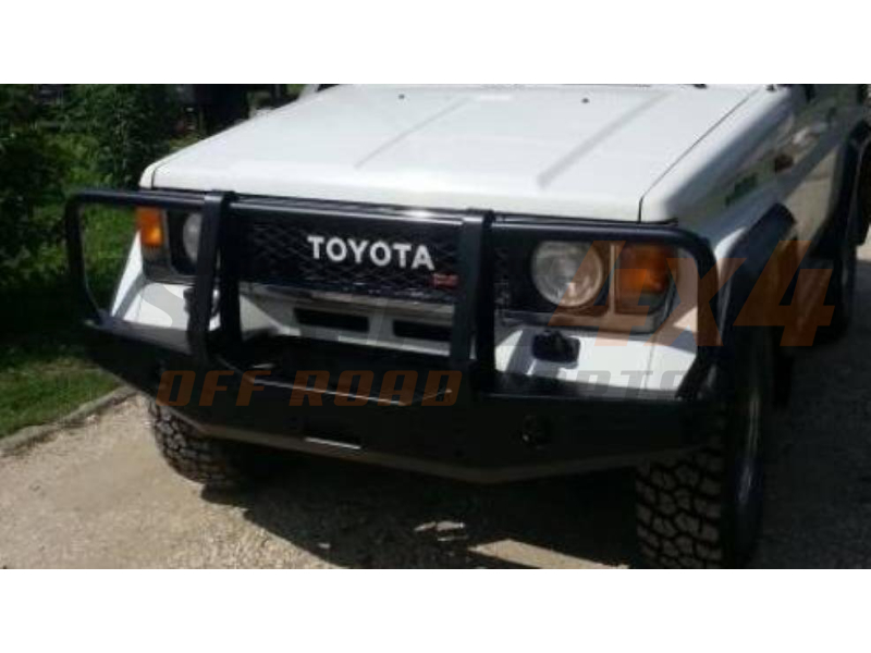Front strength bumper with bull bar Toyota Land Cruiser j70 (85-96 ...