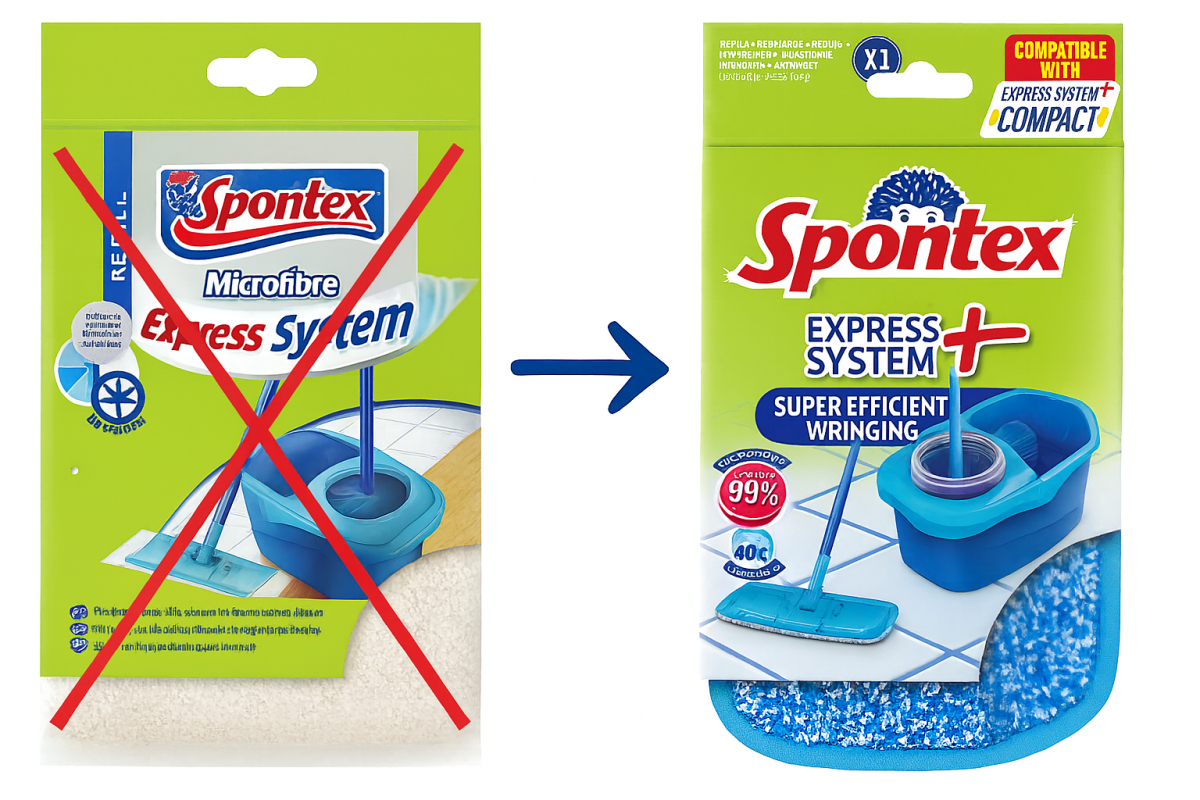 Spontex Express System SPONTEX Náhradná hlava pre Express System Plus | Fandora.sk