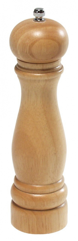 Mlýnek na koření z gumovníkového dřeva - světlý, 22 cm
