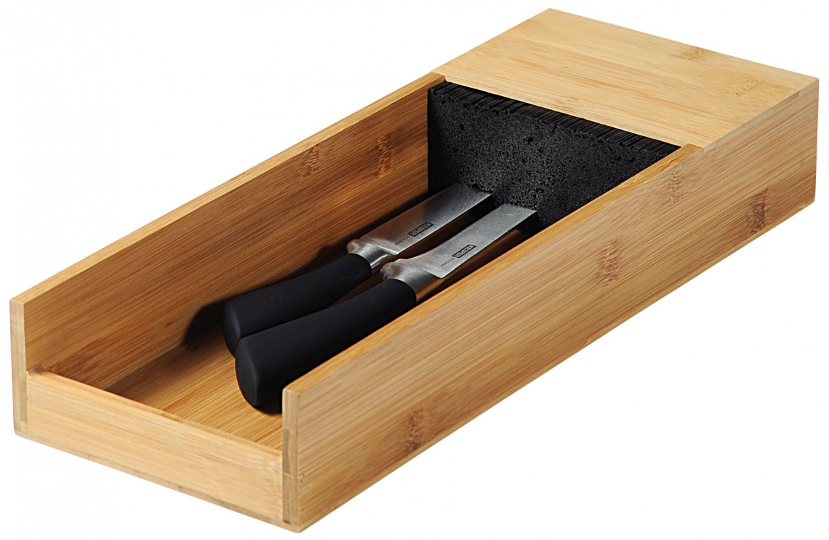 Úložný box na nože, bambus