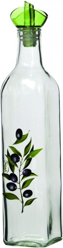 Láhev na olej Olive, dekorovaná 500 ml