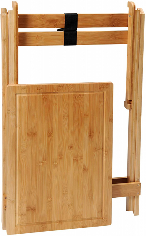 Multifunkční sklopný stůl z bambusu, 60 x 79 x 45 cm