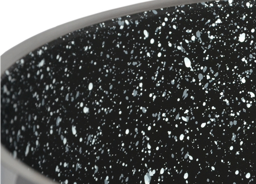 Hrnec Cerammax Pro Comfort s poklicí, průměr 18 cm, objem 3 l, keramický povrch černý granit