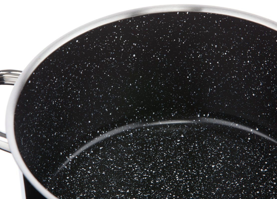 Hrnec Cerammax Pro Standard s poklicí, průměr 26 cm, objem 6.5 l, keramický povrch černý granit