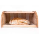 Dřevěný chlebník s rolovacím víkem, 39 x 18 x 25 cm