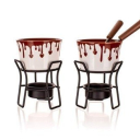6dílný fondue set na čokoládu Choco Dark