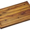 Krájecí prkénko s dřážkou akátové dřevo 40 x 26 cm