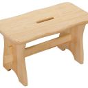Stolička dřevěná 38,5 cm × 19 cm