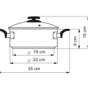 Rendlík Comfort s poklicí, průměr 22 cm, objem 3.0 l