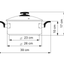 Rendlík Comfort s poklicí, průměr 26 cm, objem 4.5 l